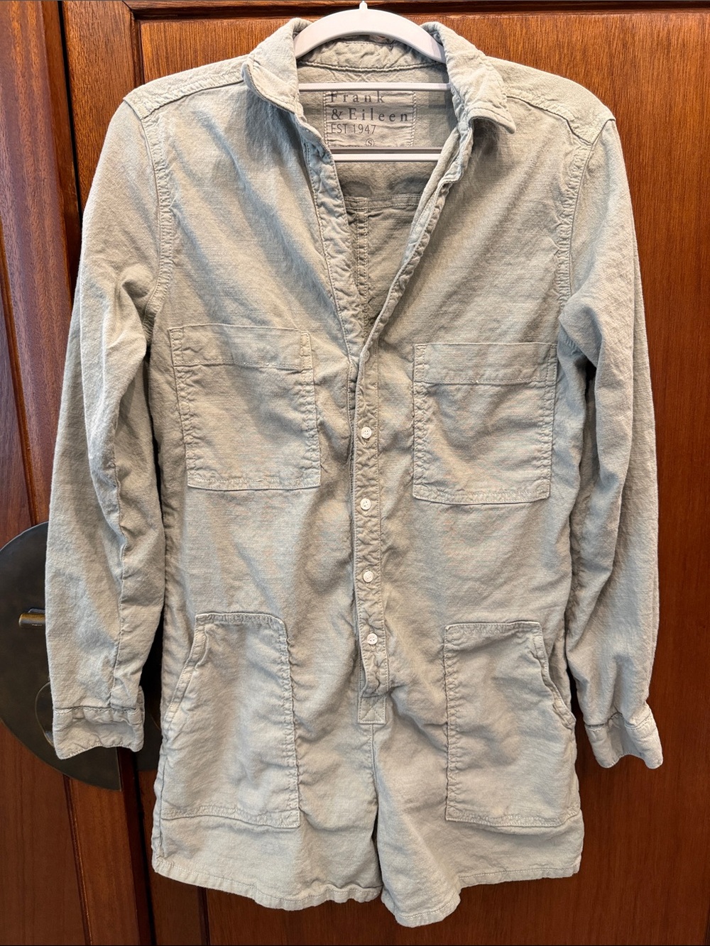 Frank & Eileen - Ireland Playsuit in Sage Size Small